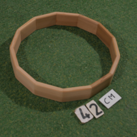 Red Cedar wood drum frame (13-sided) 6.5 cm height