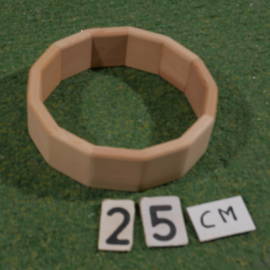 Red Cedar wood drum frame (13-sided) 6.5 cm height