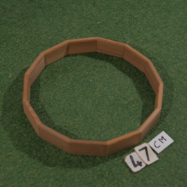 Red Cedar wood drum frame (13-sided) 6.5 cm height