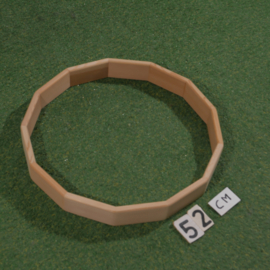 Red Cedar wood drum frame (13-sided) 6.5 cm height
