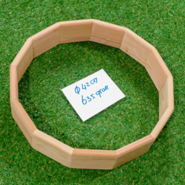 Red Cedar wood drum frame (13-sided) 8 cm height