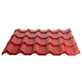 Stalen dakpanplaat golvend - Rood