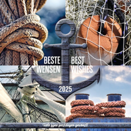 25 Kerstkaarten | 2025 Scheepvaart, touwen, netten en anker