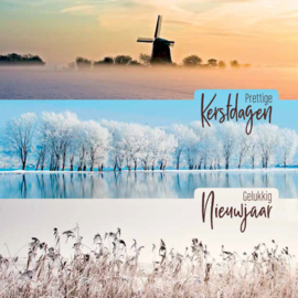 25 Kerstkaarten | Habitat, winterse landschappen in pastel