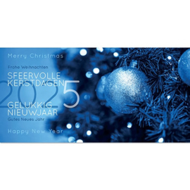 10 Kerstkaarten |  2025 sfeervolle kerst in blauw