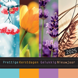 10 Kerstkaarten |   2025  Kleurrijke jaargetijden