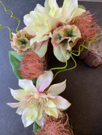 Hart boomschors met groene/ zalme en bruine tinten