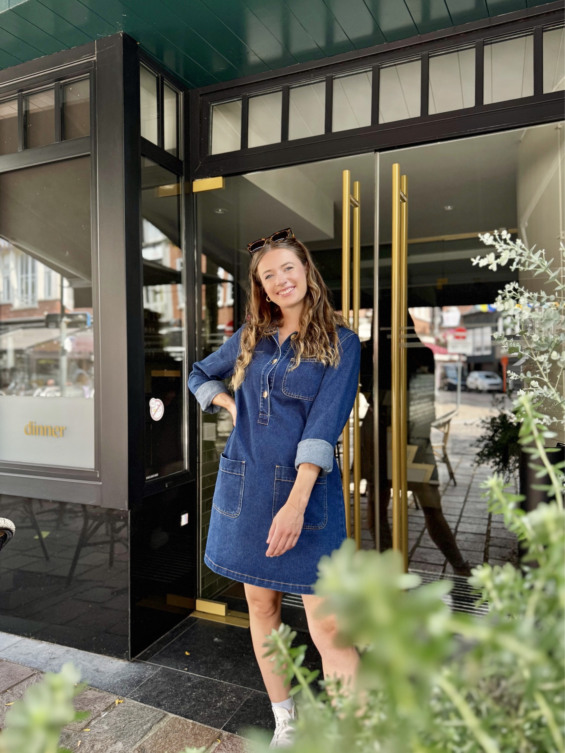 Féline dress blue denim
