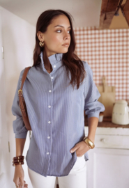 Séraphine blouse marine streep / uitverkocht