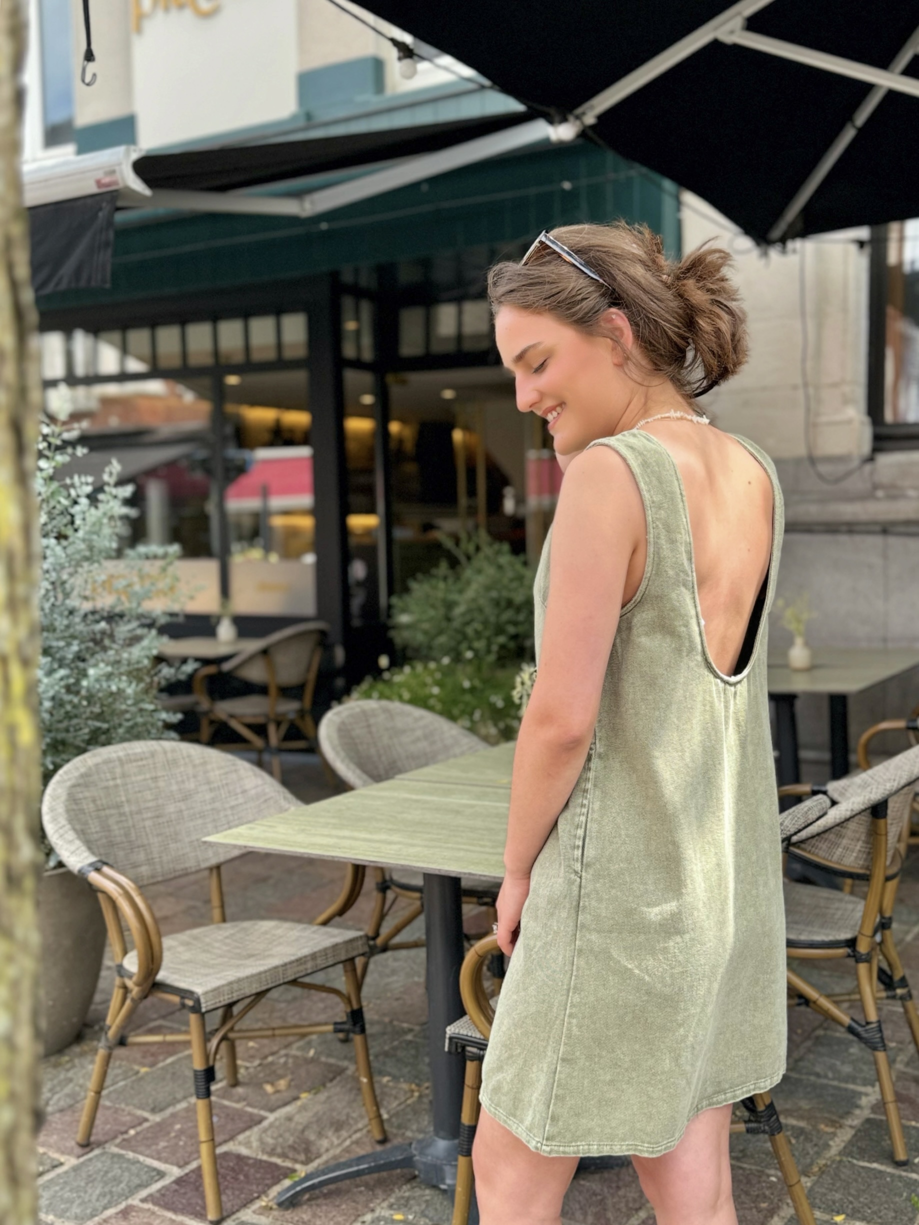 Elsa denim kaki Dress