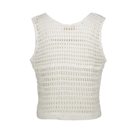 Crochet white top / uitverkocht