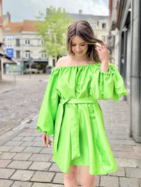 Paradise green  jurk / uitverkocht