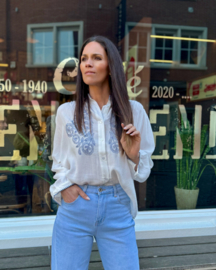 Sole mio cielo blouse / uitverkocht