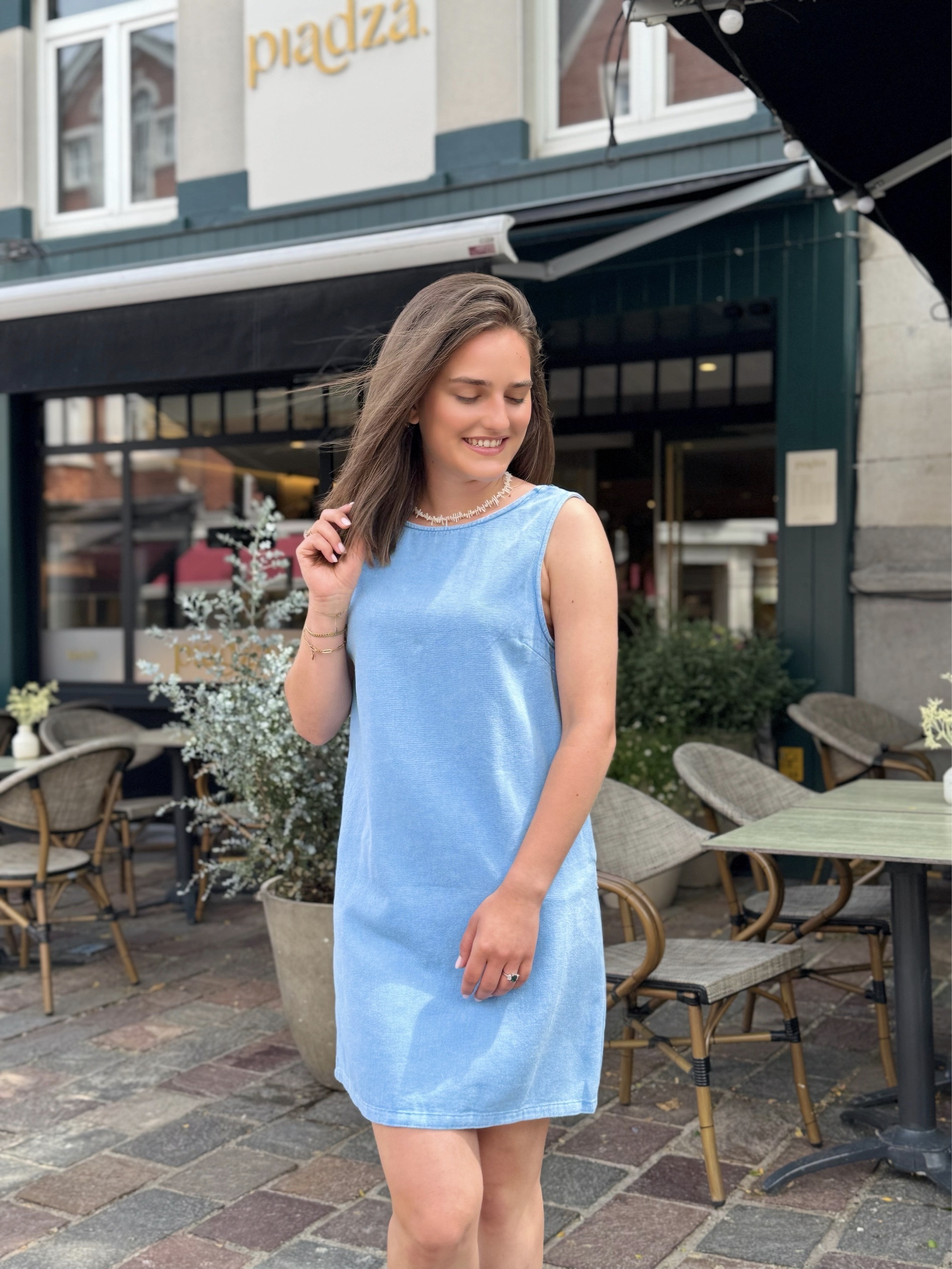Elsa denim blue Dress
