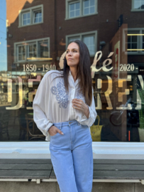 Sole mio cielo blouse / uitverkocht