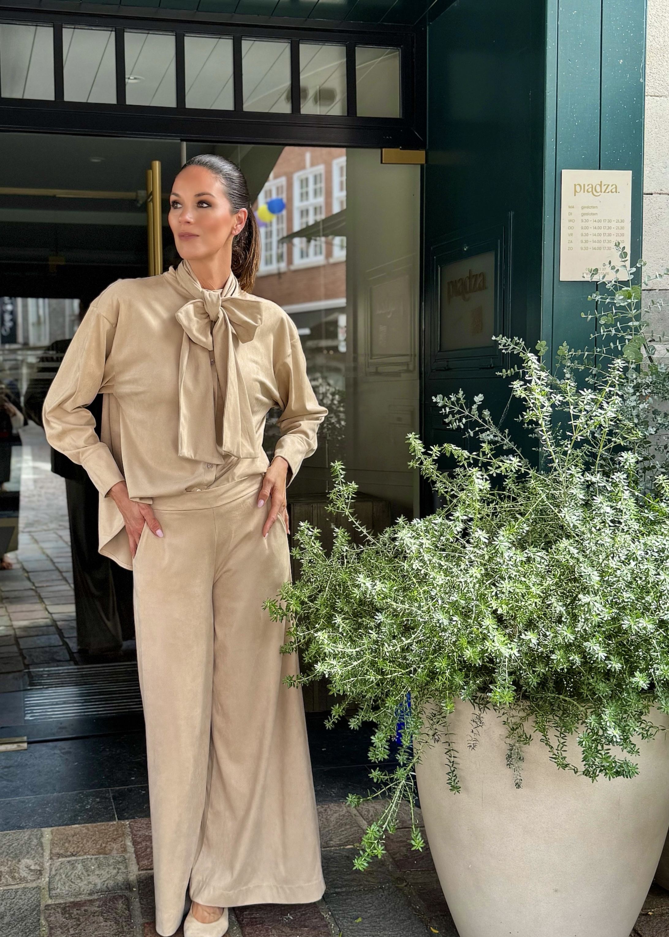 LIESE pantalone suède