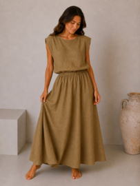 Rosalia set camel / uitverkocht