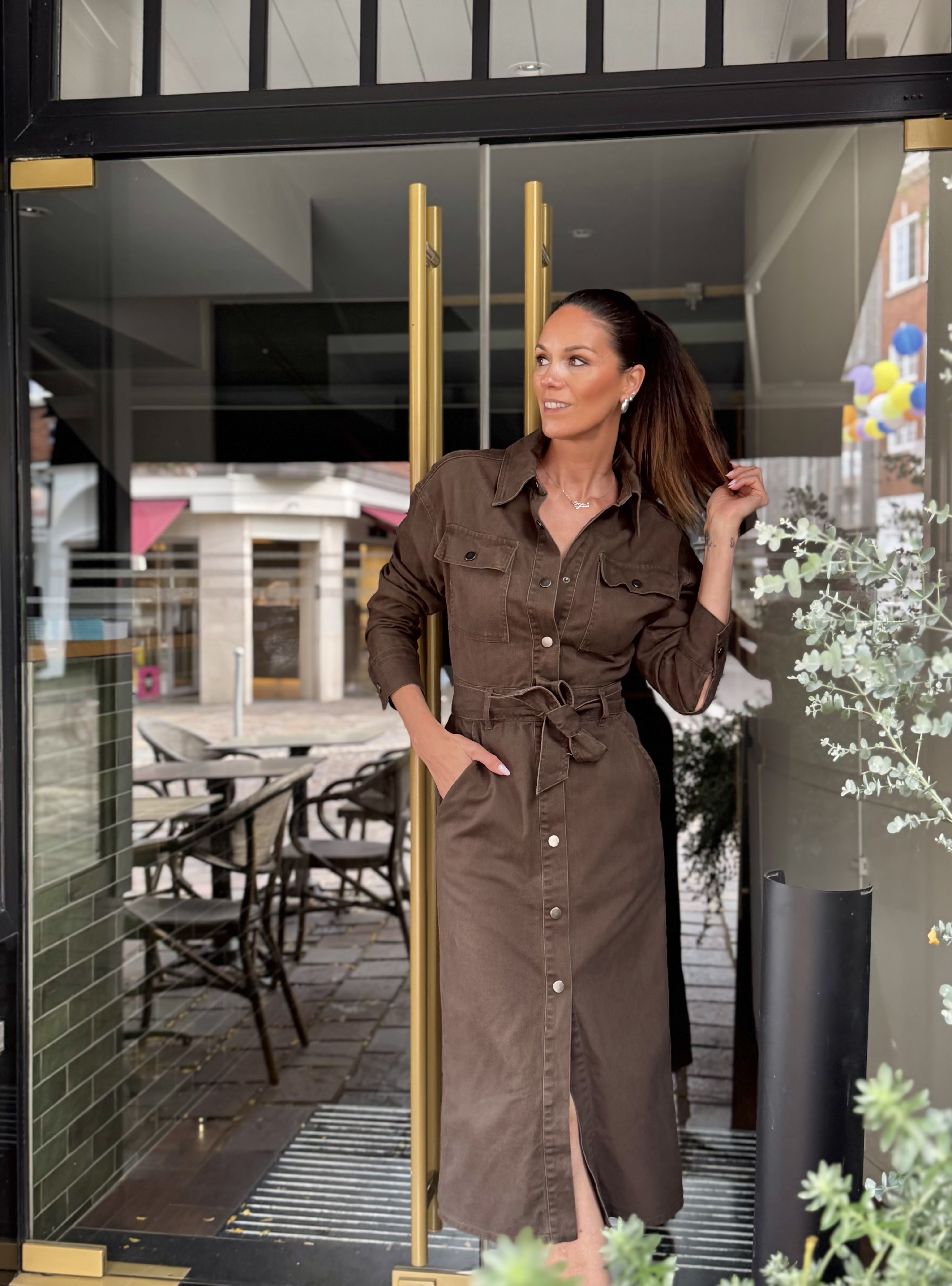 Féliz dress choco denim