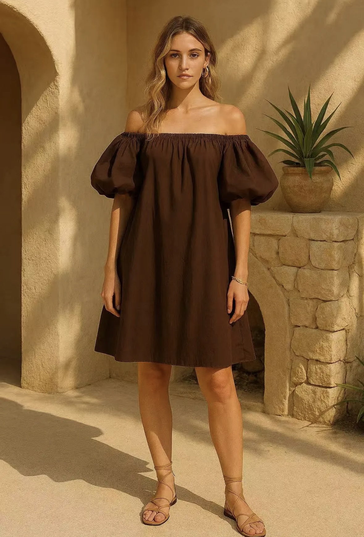 NIA  dress brown