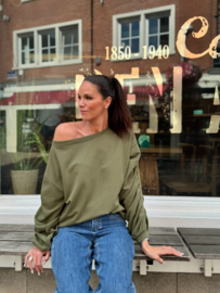 Nomad sweater khaki / uitverkocht