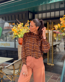 Leata blouse black rose