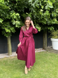 CÉLINE jurk bordeaux / uitverkocht