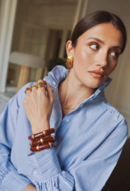 Estelle blouse blue stripes