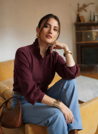 Madeleine cardigan bordeaux / uitverkocht