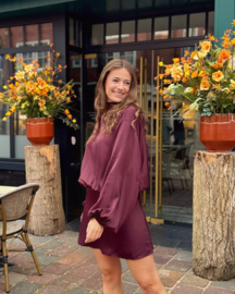 Melda dress burgundy