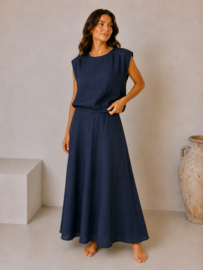 Rosalia set marineblauw / uitverkocht