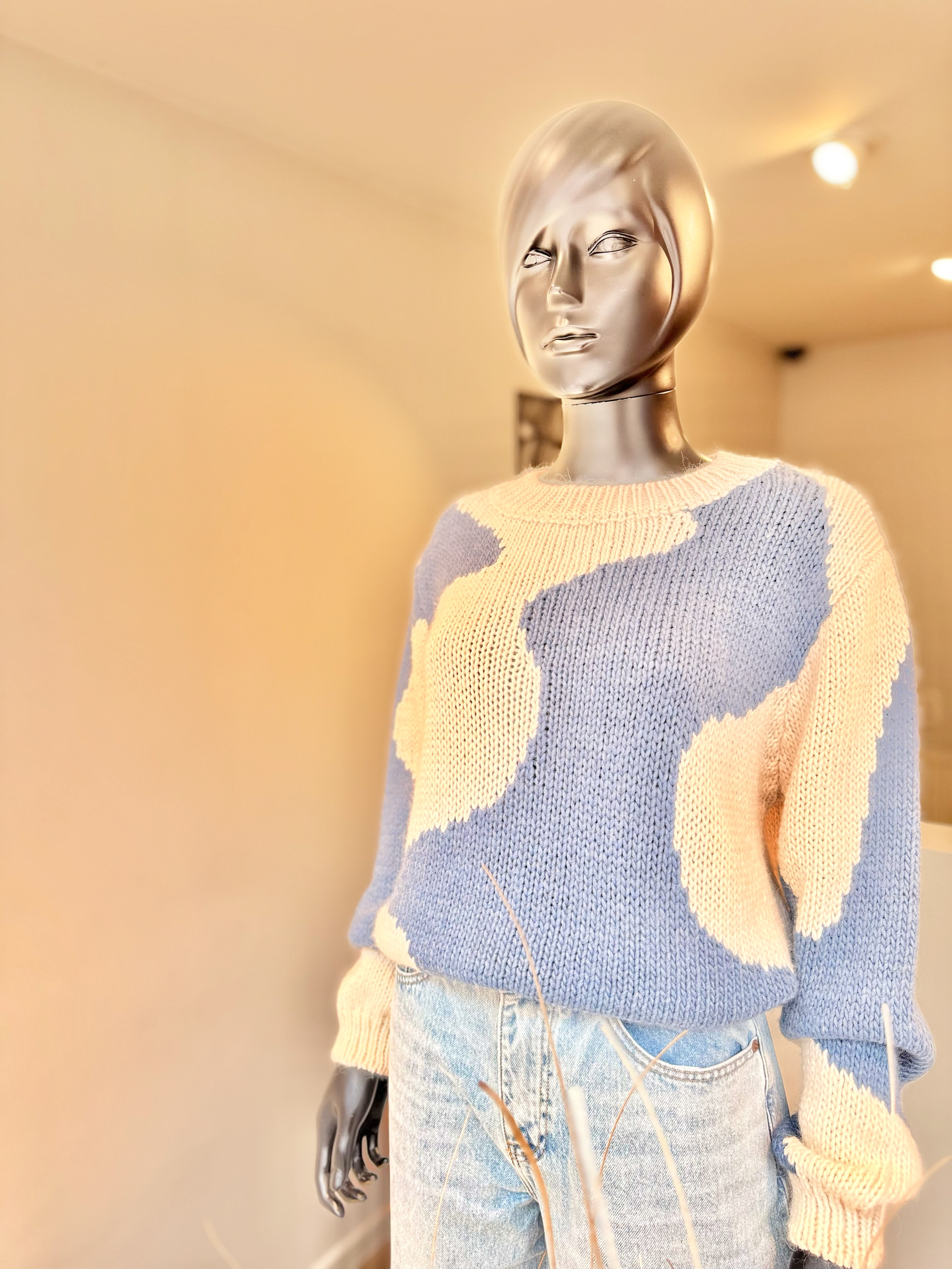Barcelone knit amélie & amélie / jeansblauw