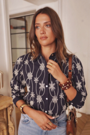 NOÉ blouse marineblauw / uitverkocht