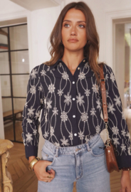 NOÉ blouse marineblauw / uitverkocht