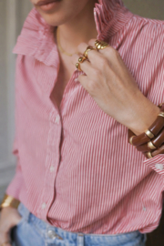 Estelle blouse red stripes