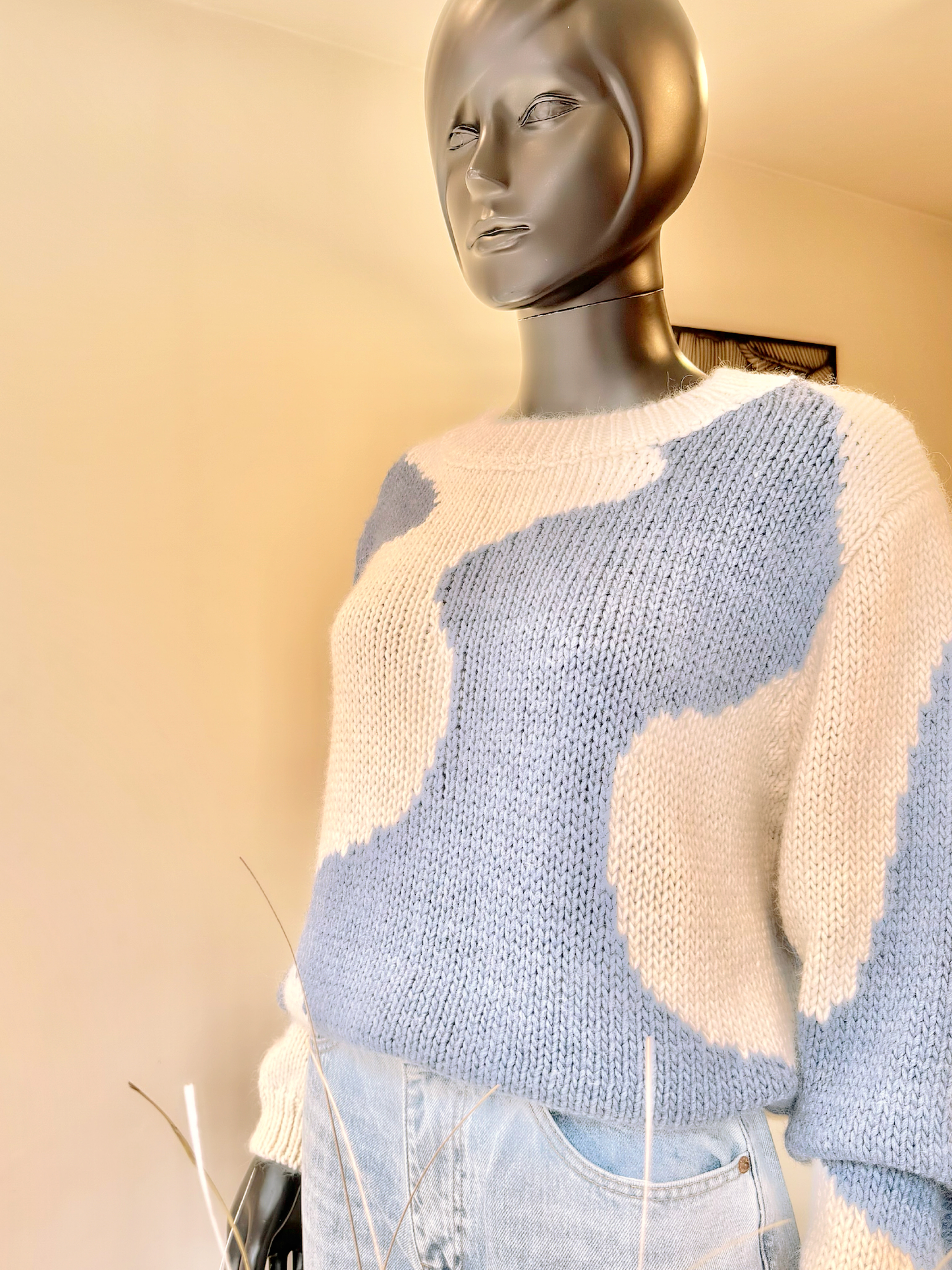 Barcelone knit amélie & amélie / jeansblauw