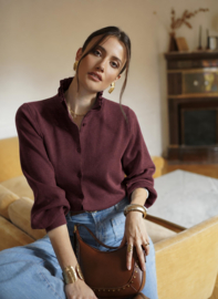 Madeleine cardigan bordeaux / uitverkocht