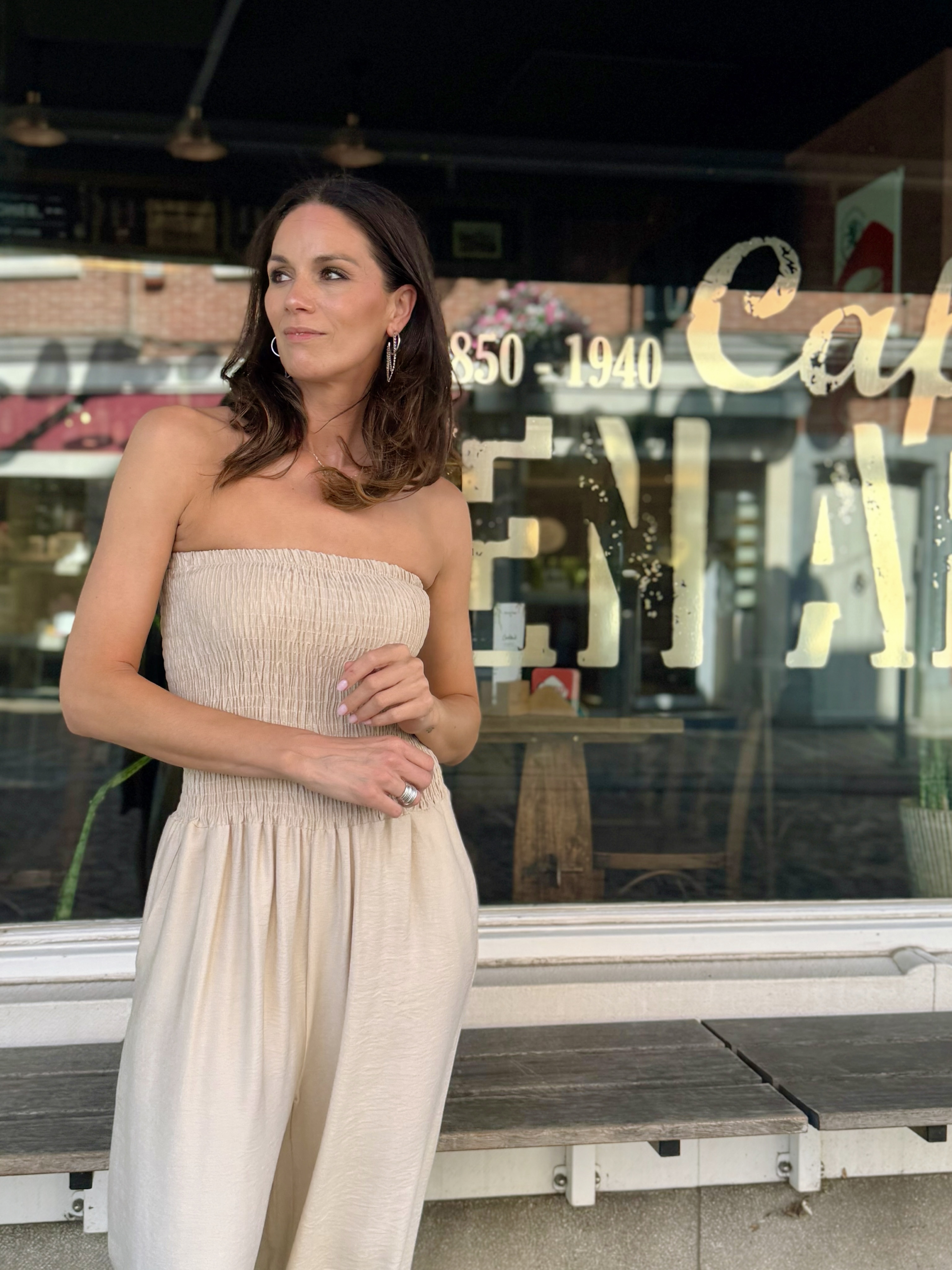 Medara beige jumpsuit