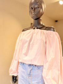 Fran off shoulder soft pink / uitverkocht