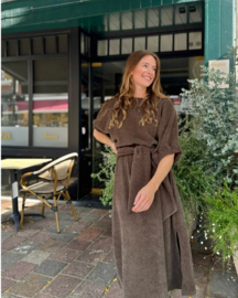 Leona dress bruin / binnenkort terug