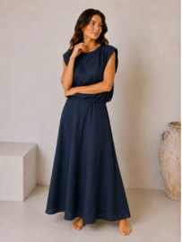 Rosalia set marineblauw / uitverkocht