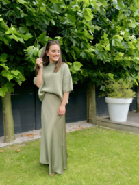 Federica skirt olive / binnenkort terug