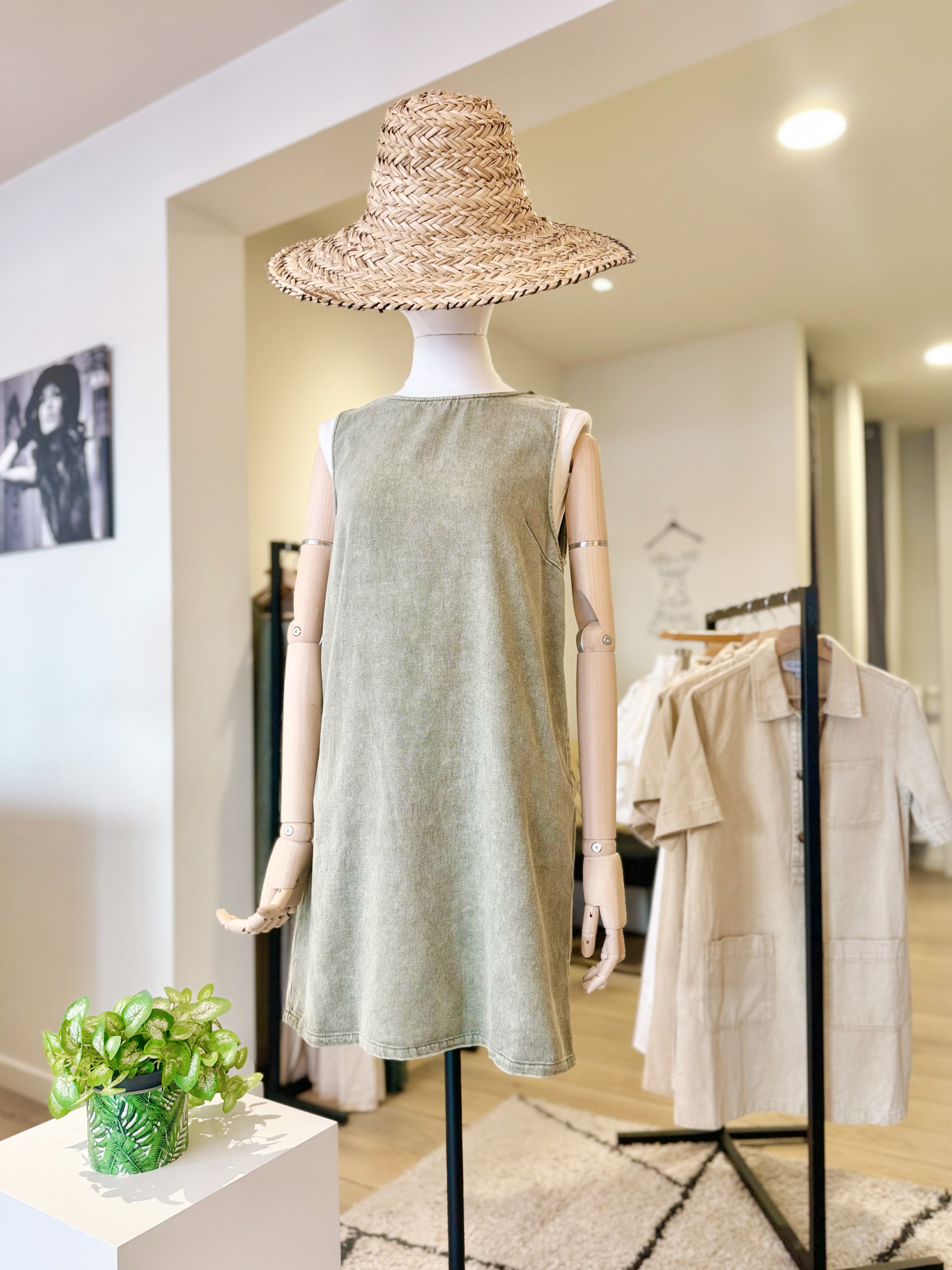 Elsa denim kaki Dress