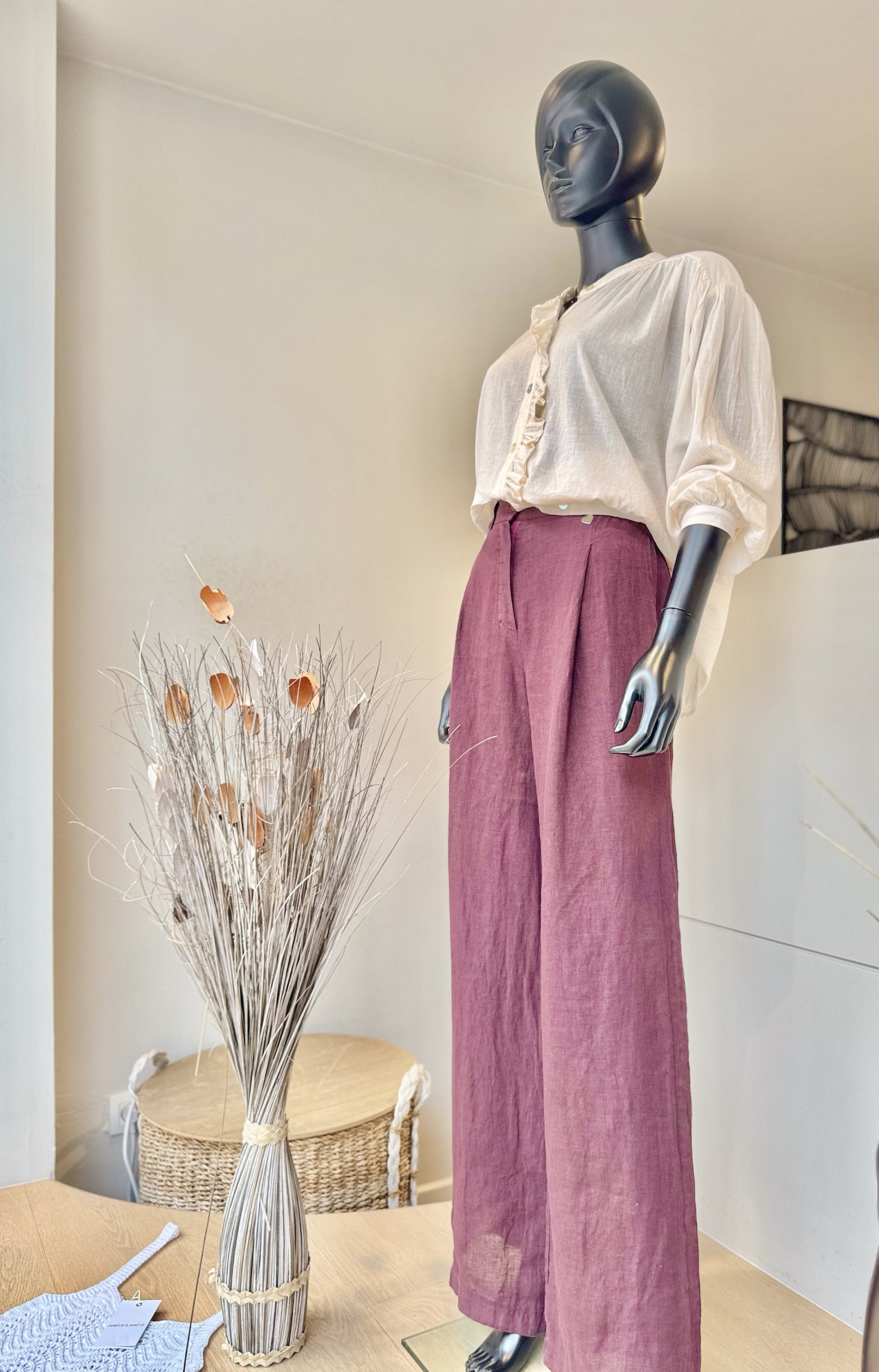 Pistola Cream blouse / uitverkocht
