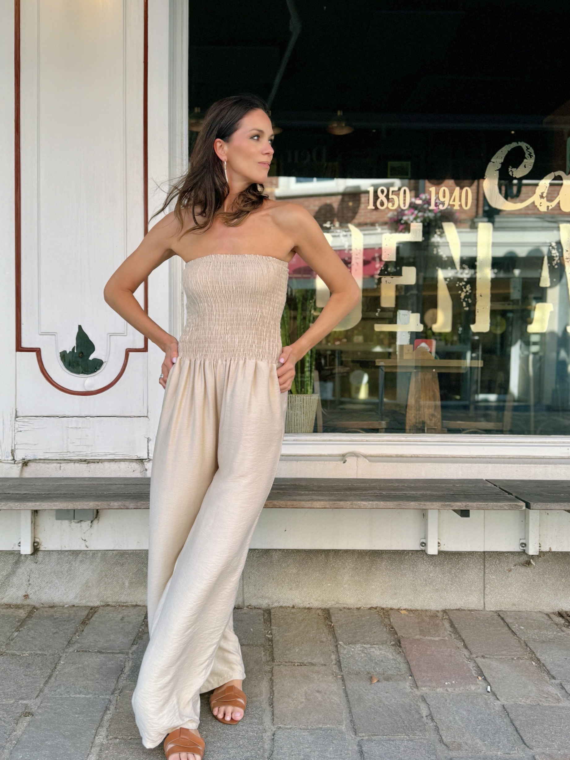 Medara beige jumpsuit