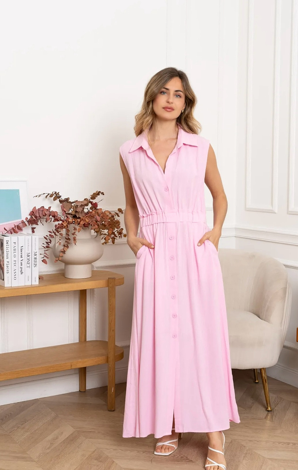 Angèle dress rose / uitverkocht