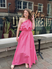 Fran one shoulder fuxia / uitverkocht