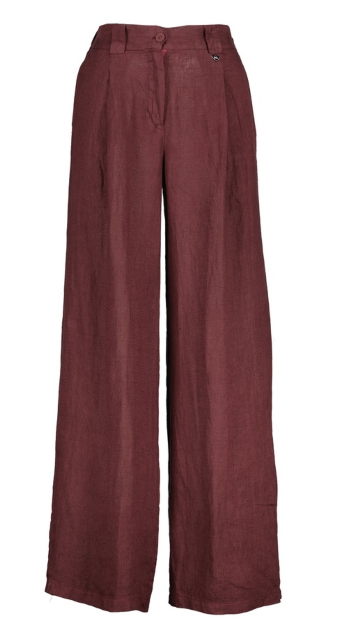 Larone bordeaux linnen trousers