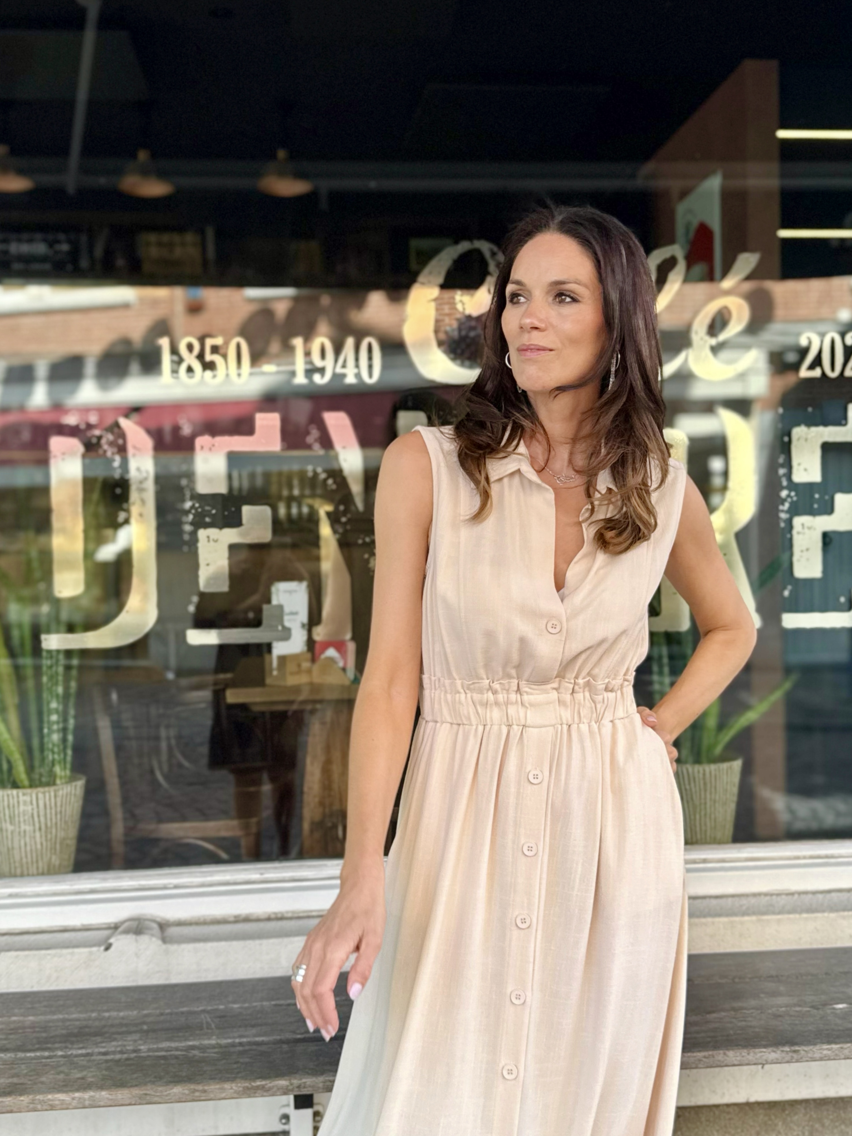 Angèle dress beige