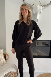 JUUL- Broek travelstof - Zwart
