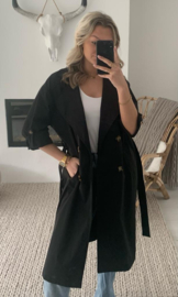 MILA - Trenchcoat - Zwart